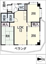 ハビタート国府宮  ｜ 愛知県稲沢市小沢3丁目（賃貸マンション3LDK・3階・63.00㎡） その2