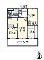 マンション杉原中之庄  ｜ 愛知県稲沢市中之庄海道町（賃貸マンション3LDK・4階・65.60㎡） その2