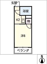 メゾン服部II  ｜ 愛知県稲沢市国府宮2丁目（賃貸マンション1K・2階・17.28㎡） その2