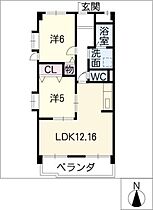 ダイソー12号館  ｜ 愛知県稲沢市奥田井之下町（賃貸マンション2LDK・2階・55.08㎡） その2