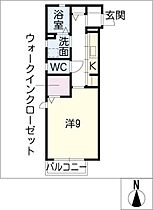 プラセール城見ヶ丘  ｜ 愛知県稲沢市稲沢町前田（賃貸アパート1K・2階・32.69㎡） その2