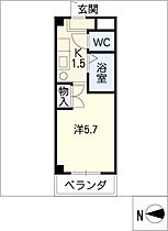 アンジェリーク188  ｜ 愛知県稲沢市大塚北1丁目（賃貸マンション1K・3階・18.90㎡） その2