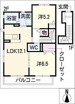 藤和エクセレントＡ  ｜ 愛知県弥富市鯏浦町東気開（賃貸アパート2LDK・2階・61.45㎡） その2