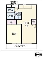 ヒルズＭＹ  ｜ 愛知県津島市東柳原町1丁目（賃貸マンション1LDK・4階・43.74㎡） その2