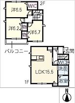 ベルリード佐屋Ｅ  ｜ 愛知県愛西市須依町前田面（賃貸一戸建3LDK・2階・81.14㎡） その2