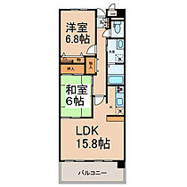 カトルセゾン 202 ｜ 愛知県津島市東中地町2丁目21-1（賃貸マンション2LDK・2階・66.29㎡） その2