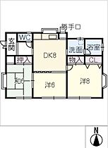 北河田町3ＤＫ平屋戸建  ｜ 愛知県愛西市北河田町郷前（賃貸一戸建3DK・1階・67.59㎡） その2