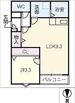 ＬＥＣＯＣＯＮ津島III  ｜ 愛知県津島市西柳原町1丁目（賃貸アパート1LDK・2階・32.04㎡） その2