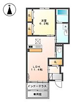 プレジール  ｜ 愛知県津島市唐臼町油田（賃貸アパート1LDK・1階・48.45㎡） その2