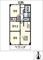 コーポラス林本  ｜ 愛知県江南市草井町大野（賃貸マンション3LDK・3階・58.32㎡） その2