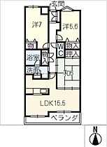 メイツ江南　202号  ｜ 愛知県江南市古知野町瑞穂（賃貸マンション3LDK・2階・74.02㎡） その1