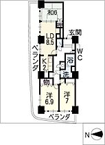 スカイステージ33　609号室  ｜ 愛知県小牧市篠岡1丁目（賃貸マンション3LDK・6階・84.10㎡） その2