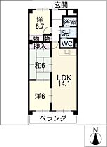 マンション平安  ｜ 愛知県春日井市気噴町北1丁目（賃貸マンション3LDK・3階・70.80㎡） その2