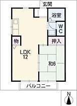 サンライズＪＤＳ  ｜ 愛知県春日井市大手町4丁目（賃貸アパート1LDK・2階・40.07㎡） その2