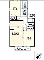 ルーチェ・2001  ｜ 愛知県春日井市堀ノ内町3丁目（賃貸アパート2LDK・1階・52.00㎡） その2