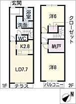 セレーノC棟 102 ｜ 愛知県春日井市気噴町北2丁目2-412（賃貸アパート2LDK・1階・66.60㎡） その2