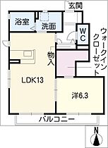 エルマノI  ｜ 愛知県春日井市気噴町北2丁目（賃貸アパート1LDK・1階・50.11㎡） その2