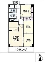 ＣＯＳＭＯＳ  ｜ 愛知県春日井市角崎町（賃貸マンション3LDK・4階・75.73㎡） その2