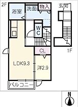 デザイア  ｜ 愛知県西春日井郡豊山町大字豊場字神戸（賃貸アパート1LDK・2階・42.39㎡） その2