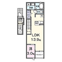 フラン　I 201 ｜ 愛知県西春日井郡豊山町大字豊場字志水102番地（賃貸アパート1LDK・2階・41.73㎡） その2