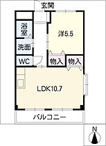 エクセルフジ  ｜ 愛知県西春日井郡豊山町大字豊場字冨士（賃貸アパート1LDK・2階・41.04㎡） その2