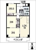 ノンブルメゾン  ｜ 愛知県春日井市角崎町（賃貸マンション3LDK・6階・63.00㎡） その2