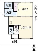 ディアス21  ｜ 愛知県春日井市花長町2丁目（賃貸アパート1LDK・1階・42.86㎡） その2