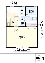 メゾンユリカ  ｜ 愛知県春日井市南花長町（賃貸アパート1K・2階・26.91㎡） その2