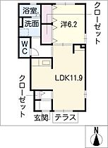 グランシャリオV  ｜ 愛知県春日井市町田町1丁目（賃貸アパート1LDK・1階・46.14㎡） その2