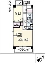 ＬＯＲＯＳ6  ｜ 愛知県東海市東海町3丁目（賃貸マンション1LDK・1階・51.60㎡） その2