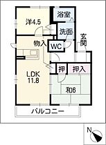 エーデルハイム伏見  ｜ 愛知県東海市富木島町伏見2丁目（賃貸アパート2LDK・2階・52.99㎡） その2