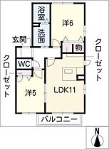 エーデルハイムII  ｜ 愛知県東海市富木島町伏見2丁目（賃貸アパート2LDK・2階・54.48㎡） その2