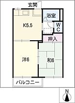 フォーブル上皇橋  ｜ 愛知県常滑市小倉町6丁目（賃貸アパート2K・1階・35.00㎡） その2