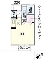 SENTREXかじま台  ｜ 愛知県常滑市かじま台1丁目（賃貸アパート1R・2階・30.05㎡） その2