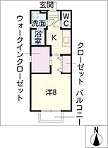 メゾンヴィラII  ｜ 愛知県知多市新知台1丁目（賃貸アパート1K・1階・34.68㎡） その2