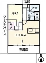 グリーンタウントーシンＢ棟  ｜ 愛知県常滑市小倉町3丁目（賃貸アパート1SLDK・1階・48.36㎡） その2