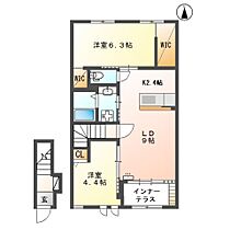 ノア・ブラン  ｜ 愛知県常滑市西阿野字半月（賃貸アパート2LDK・2階・58.17㎡） その2