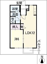 ムーンリバーサイドＤ棟  ｜ 三重県桑名市大字志知（賃貸アパート1LDK・1階・40.30㎡） その2