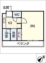 ウエストハイム  ｜ 三重県四日市市西富田町（賃貸マンション1K・2階・28.35㎡） その2