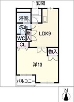 セピアツインズ　Ａ棟  ｜ 三重県四日市市札場町（賃貸マンション1LDK・1階・45.25㎡） その2