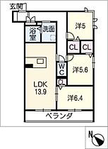 ＡＺＵＬ富田駅前  ｜ 三重県四日市市富田3丁目（賃貸マンション3LDK・3階・76.03㎡） その2