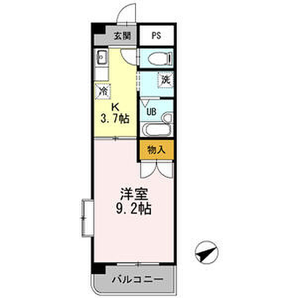 ヴェルドミール 4A｜三重県四日市市日永2丁目(賃貸マンション1K・4階・30.43㎡)の写真 その2