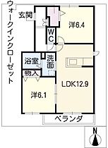 Ｇｒａｎｄ　ｆｏｌｋ  ｜ 三重県四日市市新正4丁目（賃貸マンション2LDK・2階・60.75㎡） その2