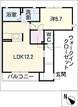 Ｇｒｕｎｅｓ　Ａ棟  ｜ 三重県四日市市清水町（賃貸アパート1LDK・1階・44.39㎡） その2