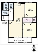 グリーンヒル中島Ｂ棟  ｜ 三重県鈴鹿市西条7丁目（賃貸アパート2LDK・2階・53.11㎡） その2