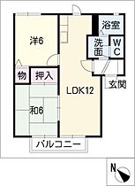 ベイサージュ玉垣  ｜ 三重県鈴鹿市東玉垣町（賃貸アパート2LDK・1階・50.54㎡） その2