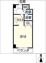 アヴェニューコート中野Ｃ棟  ｜ 三重県津市一身田中野（賃貸マンション1K・2階・31.10㎡） その2