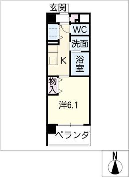 EAST COURT SAKURABASHI ｜三重県津市桜橋3丁目(賃貸マンション1K・2階・24.86㎡)の写真 その2
