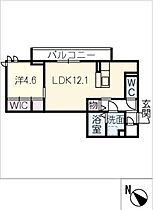 ディーシャンブル南丸之内　Ａ棟  ｜ 三重県津市南丸之内（賃貸アパート1LDK・2階・41.97㎡） その2