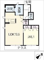 バーディ　Ａ  ｜ 三重県津市半田（賃貸アパート1LDK・1階・46.71㎡） その2